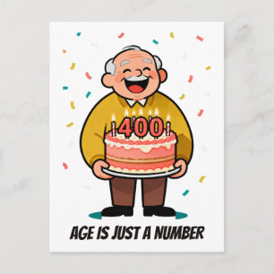 Sarcastic Age Joke Funny Birthday For Anyone Postcard