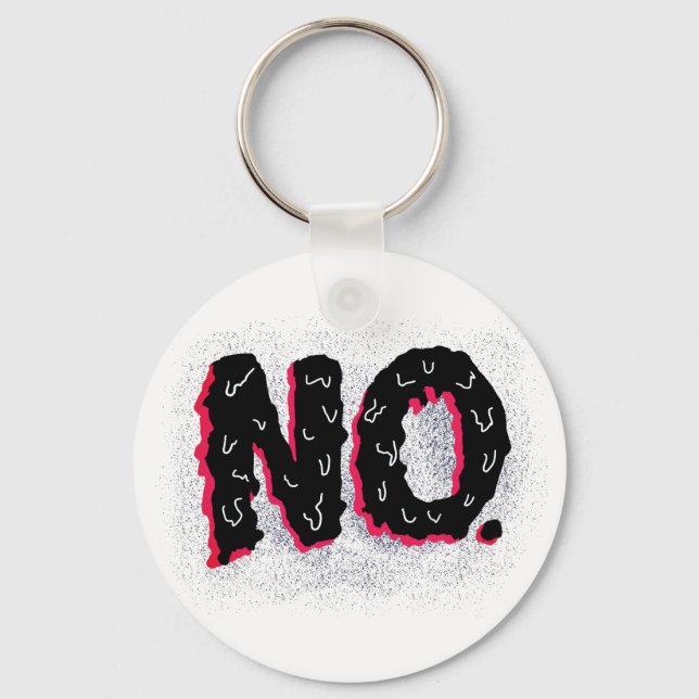 Sarcastic Antisocial Weird No Typography Keychain (Front)