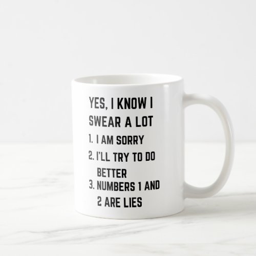 Sarcastic Attitude Mug Funny Swearing Coffee Mug