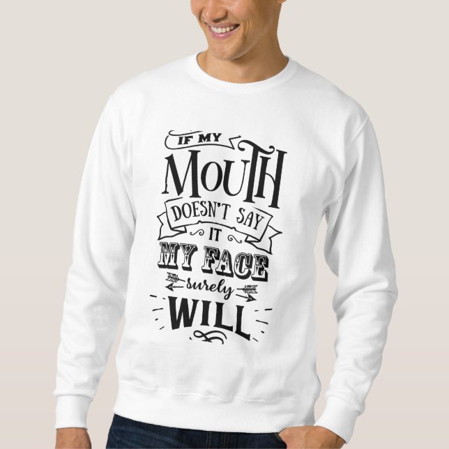 Sarcastic Attitude Sweats - Funny Sarcasm Humor Sweatshirt (Front)