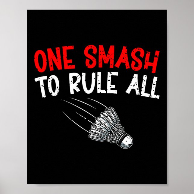 Sarcastic Badminton Player Game Match Humor Joke  Poster (Front)