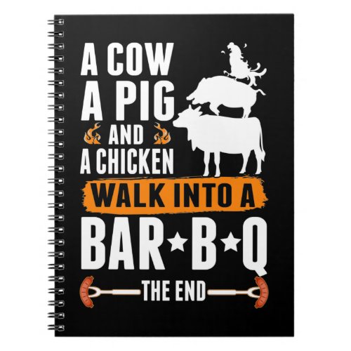 Sarcastic Barbecue Humor Meat Lover Grilling Funny Notebook