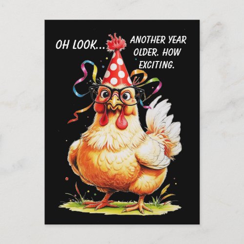 Sarcastic Birthday Humor with Judgy Chicken