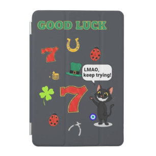Sarcastic black cat  and Lucky charms iPad Mini Cover