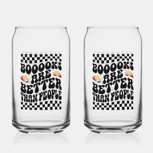 Sarcastic Book Lover "Books Are Better Than People Can Glass