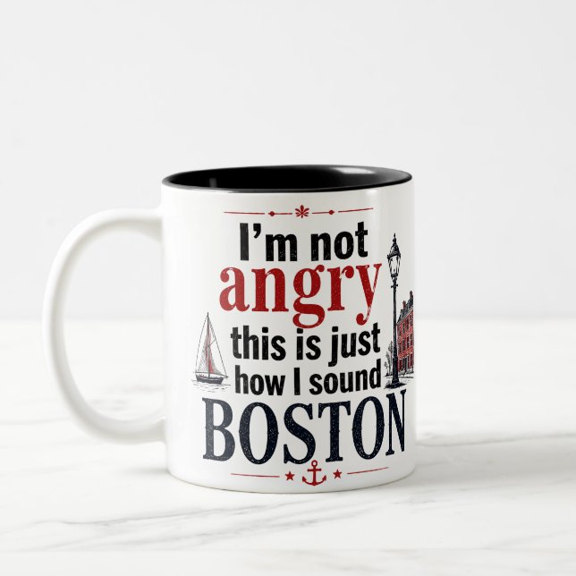 Sarcastic Boston mug (Left)