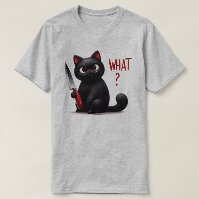 Sarcastic Cat Graphic  T-Shirt (Design Front)