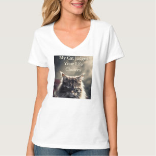 Sarcastic Cat Judging You T-Shirt