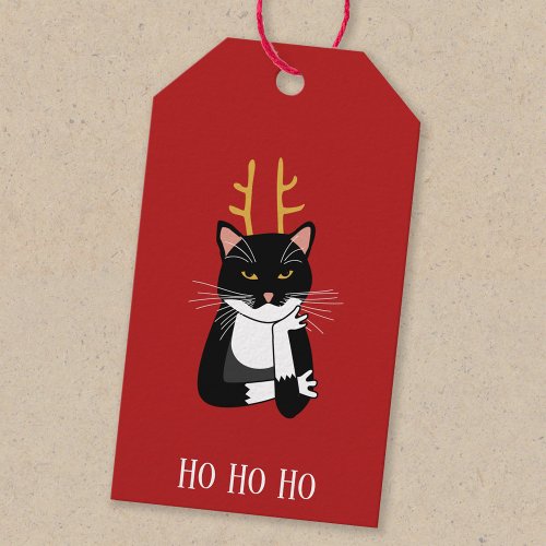 Sarcastic Christmas Cat Gift Tags
