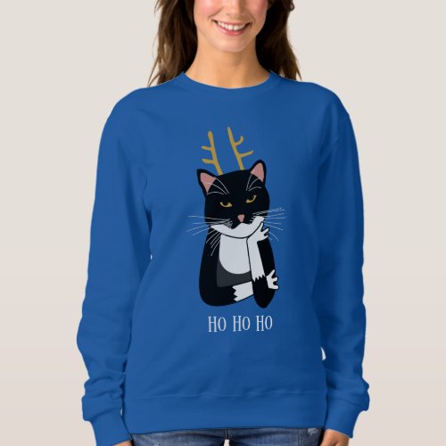 Sarcastic Christmas Cat Sweatshirt