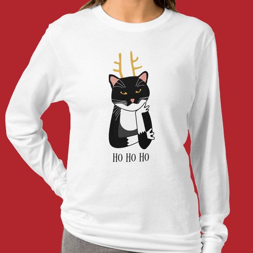 Sarcastic Christmas Cat T_Shirt