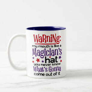 Sarcastic Coffee Quote Two-Tone Coffee Mug