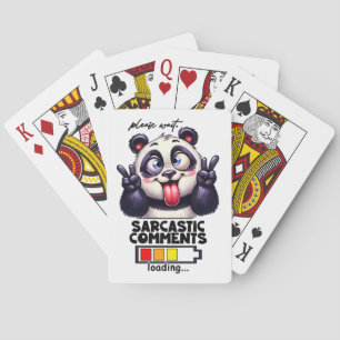 Sarcastic Comments loading Funny Poker Cards
