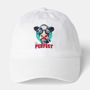 Sarcastic Cow Cartoon Baseball Truckers Hat