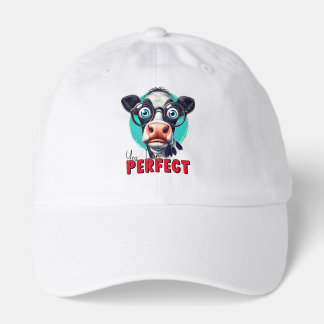 Sarcastic Cow Cartoon Baseball Truckers Hat 