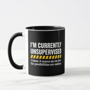 Sarcastic Dad Fathers Day Currently Unsupervised Mug