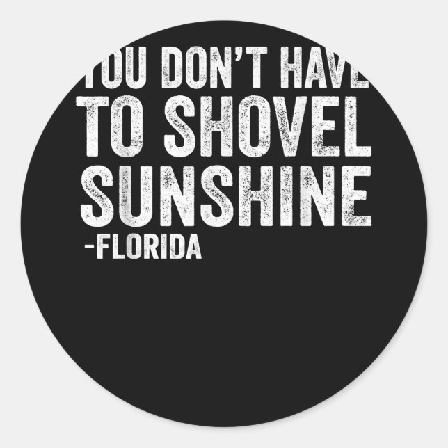 Sarcastic Dolphins Coach I Wish It Were Colder Cop Classic Round Sticker (Front)