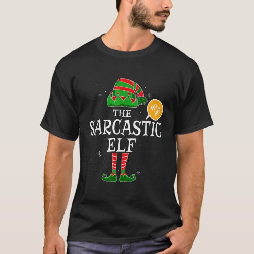 Sarcastic Elf Group Matching Family Christmas Holi T_Shirt