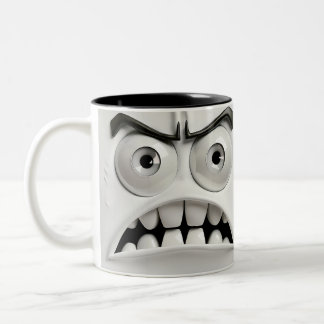 Sarcastic Face 3D Two-Tone Coffee Mug