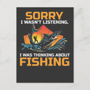 Sarcastic Fisherman Friend Humor Fish Lover Postcard