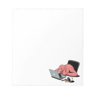 Sarcastic Flamingo Funny Office Gift Notepad