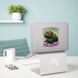 Sarcastic Frog Forget Your Existence Funny Meme Sticker