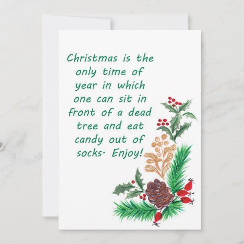 Sarcastic Fun Christmas Card 01