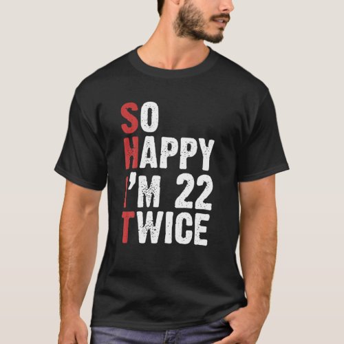 Sarcastic Funny 44 Years Old Bday Vintage 44Th Bir T_Shirt