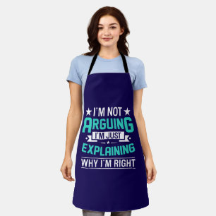 Sarcastic Funny Quote Design Apron