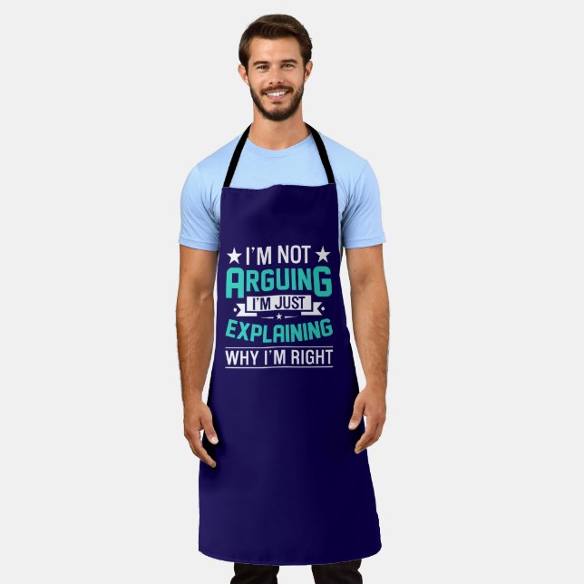 Sarcastic Funny Quote Design Apron (Worn)