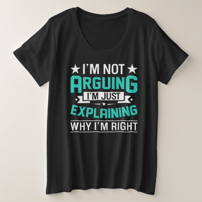 Sarcastic Funny Quote Design Plus Size T-Shirt (Design Front)