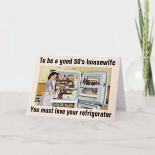 Sarcastic funny Retro 1950s Housewife Cards