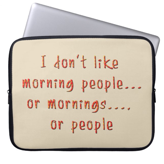 Sarcastic Funny Sayings and Quotes Salty Sarcasm Laptop Sleeve (Front)