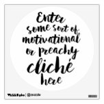 Sarcastic, Funny Wall Decal at Zazzle
