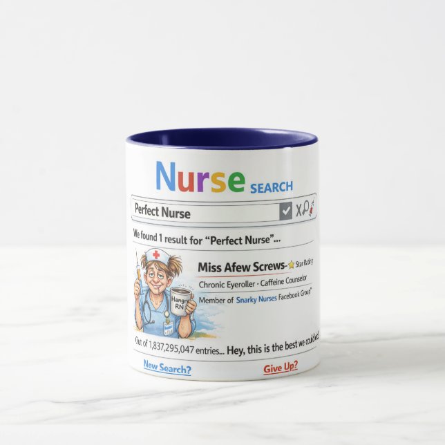 Sarcastic Funny Worst Nurse Mug (Center)