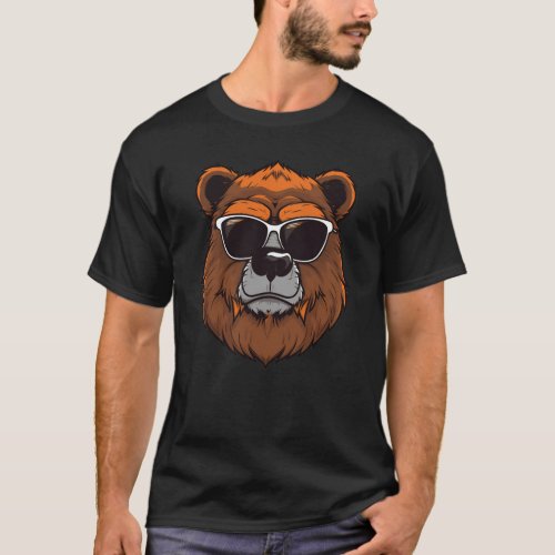 Sarcastic furry bear logo T_Shirt