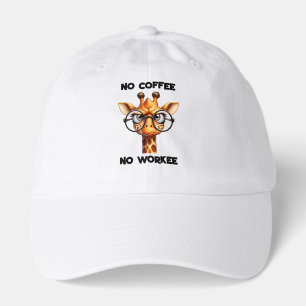 Sarcastic Giraffe Cartoon Baseball Truckers Hat