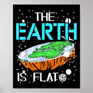 Sarcastic Globe Skeptic Joke For Galaxy Fans Poster