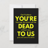 Kirynurd Coworker Leaving Card, Funny Miss You Card For Colleague - View #2