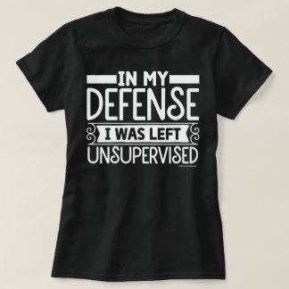 Sarcastic Graphic T-Shirt – Left Unsupervised