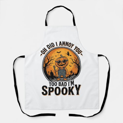 Sarcastic Halloween Shirt Funny Haunted Graveyard Apron