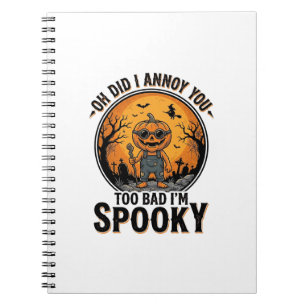 Sarcastic Halloween Shirt Funny Haunted Graveyard Notebook