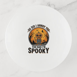 Sarcastic Halloween Shirt Funny Haunted Graveyard  Trinket Tray