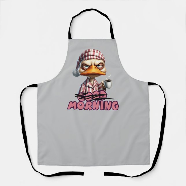 Sarcastic Hate Mornings Duck Apron (Front)
