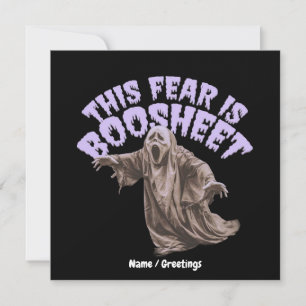 Sarcastic Horror Ghost Slang Pun Graphic Invitation