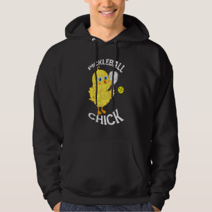 Sarcastic Humorous Dink Pickleball Chick Player Hoodie