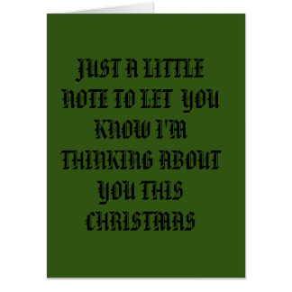 Sarcastic Just A Little Note Giant Card
