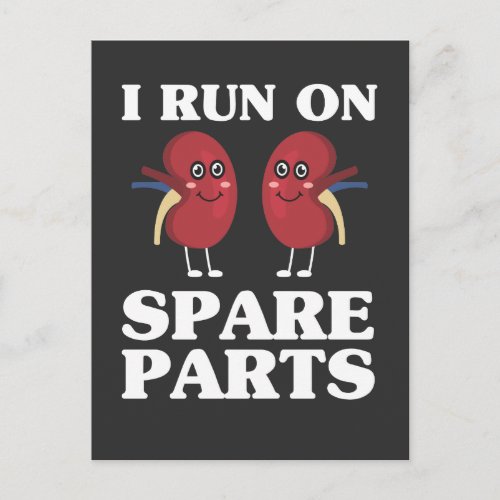 Sarcastic Kidneys For Life Kidney Donors Gift Postcard