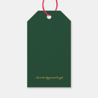 Sarcastic Minimalist Holiday Gift Tag