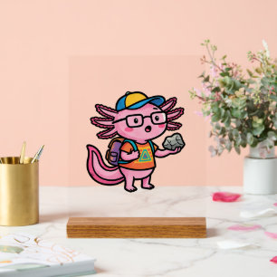 Sarcastic Nerd Axolotl I Axolotl Questions Meme Acrylic Sign